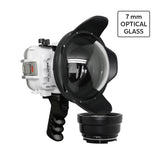 Salted Line Waterproof UW housing for Sony RX1xx series with Aluminium Pistol Grip & 6" Optical Glass Dry Dome Port