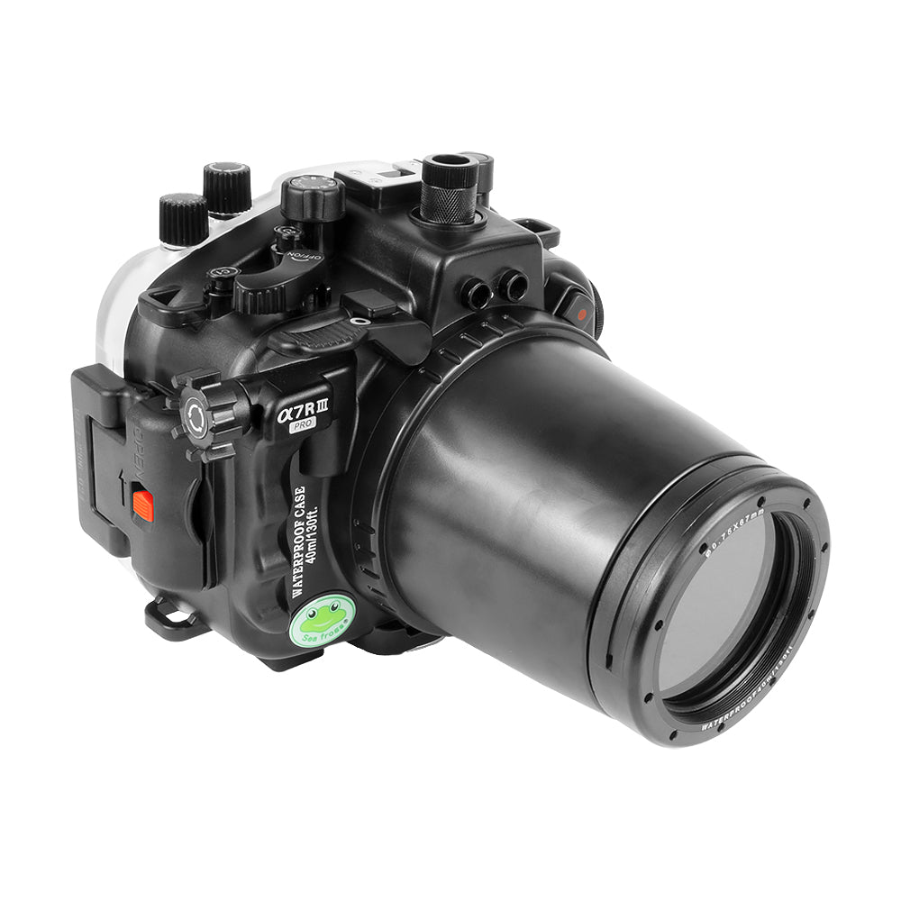 Caisson étanche appareil photo noir pour Sony A7 / A7S / A7R 40m Profondeur  Sous-Marine Boîtier de Plongée de Caméra