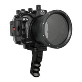 Carcaça Sony A7 II NG V.2 Series 40M/130FT UW com porta Dome de 6" e cabo de pistola de alumínio (porta padrão) Preto