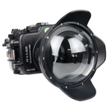 Custodia per fotocamera subacquea Fujifilm X-H2/X-H2S 40M/130FT con porta dome da 6". XF 18-55mm