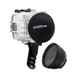 Salted Line waterproof UW housing for Sony A6xxx series with Aluminium Pistol Grip & 4" Dry Dome Port / GEN 3