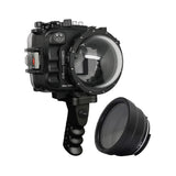 Salted Line waterproof UW housing for Sony A6xxx series with Aluminium Pistol Grip & 4" Dry Dome Port / GEN 3 - black