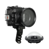 Salted Line waterproof UW housing for Sony A6xxx series with Aluminium Pistol Grip & 4" Dry Dome Port / GEN 3 - black