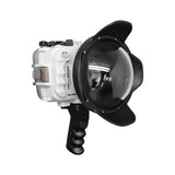 Salted Line UW housing for Sony A6xxx series with Aluminium Pistol Grip & 6" Dry dome port (White) / GEN 3