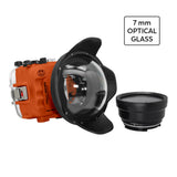 Salted Line UW housing for Sony A6xxx series with 6" Optical Glass Dry dome port (Orange) / GEN 3