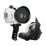 Salted Line Waterproof UW housing for Sony RX1xx series with Aluminium Pistol Grip & 6" Dry Dome Port
