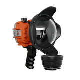 Salted Line Waterproof UW housing for Sony RX1xx series with Aluminium Pistol Grip & 6" Dry Dome Port