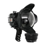 Salted Line Waterproof UW housing for Sony RX1xx series with Aluminium Pistol Grip & 6" Dry Dome Port - black
