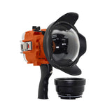 Salted Line 60M/195FT Waterproof housing for Sony RX1xx series with Pistol grip & 6" Dry Dome Port