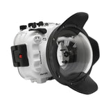 Kit custodia per fotocamera subacquea Fujifilm X-T3 40M/130FT con porta SeaFrogs Dry Dome V.1 (Bianco)