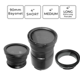 Sea Frogs 4'' - 90mm Bayonet Optical Glass Flat Ports for Canon/Fujifilm/Sony Housings