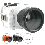 Salted Line Sea Frogs Underwater Camera Housing for Sony A6500/A6400/A6300/A6100/A6000 with 4'' Glass Flat Port