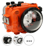 Salted Line Sea Frogs Underwater Camera Housing for Sony A6500/A6400/A6300/A6100/A6000 with V0 Dome Port