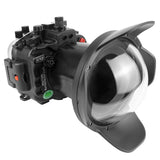 Sony A7R IV PRO 40M/130FT FE16-35mm F2.8 GM (zoom gear included) UW camera housing kit with 6" Dome port V.2 (and standard port).Black