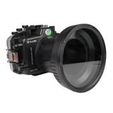 Sony A7R V 40M/130FT Underwater camera housing with 6" Glass Flat long port for Sigma 24-70 F2.8 DG DN II
