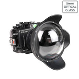 Custodia per fotocamera Sony A7R V 40M/130FT UW con porta cupola in vetro ottico da 6" V.10 (attrezzatura zoom per FE16-35mm F2.8 GM II e FE16-35 F4 inclusa).