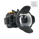 Carcasa para cámara subacuática Lumix GH5Panasonic, GH5 S y GH5 II de 40 m/130 pies con puerto de domo seco de vidrio óptico