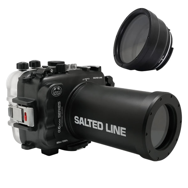 Salted Line waterproof housing for Sony A6xxx series with 55-210mm lens port (Black) / GEN 3