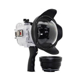 60M/195FT Waterproof housing for Sony RX1xx series Salted Line with Pistol grip & 6" Dry Dome Port(White) - A6XXX SALTED LINE Sea Frogs