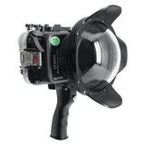 Sony A6600 SeaFrogs 40M/130FT UW housing with Dry dome port and Pistol grip.
