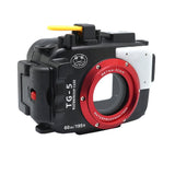Olympus TG-5 60m/195ft SeaFrogs Underwater Camera Housing (Black) - A6XXX SALTED LINE