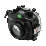 Custodia per fotocamera subacquea Fujifilm X-T4 40M/130FT con porta piatta corta in vetro. XF 16mm