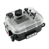 Custodia per fotocamera subacquea Fujifilm X-T4 40M/130FT con porta piatta in vetro da 4". XF 56mm