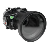 Sony A7С 40M/130FT Underwater camera housing with 6" optical Glass Flat Long Port for Sigma 24-70 F2.8 DG DN II (zoom gear included)