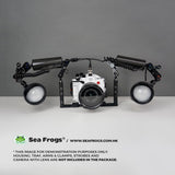 Sea Frogs Dual 5-Pin Sync Cord to Nikonos type bulkhead for underwater housings, 100M/330FT