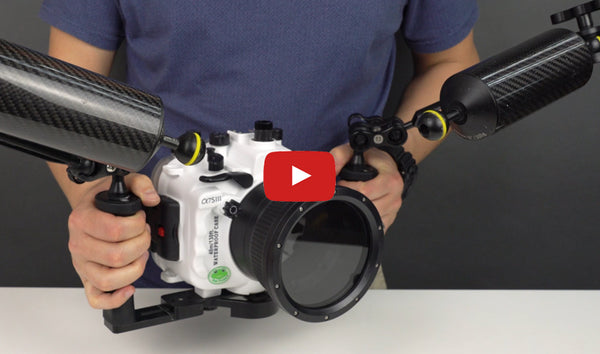 How to assemble underwater camera rig