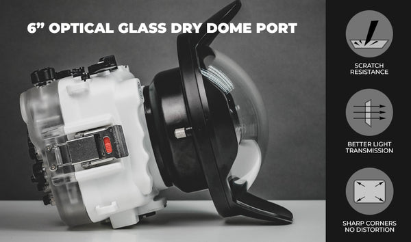 NEW! 6" Optical Glass Dry Dome Port