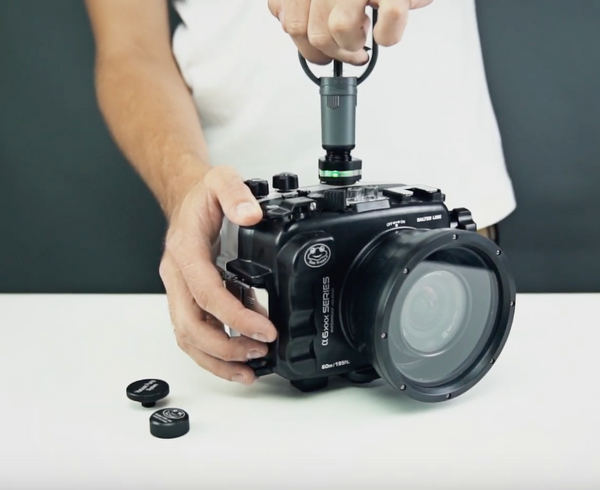 Video tutorial how to use Vacuum Pump System to ensure proper seal of Salted Line underwater housing