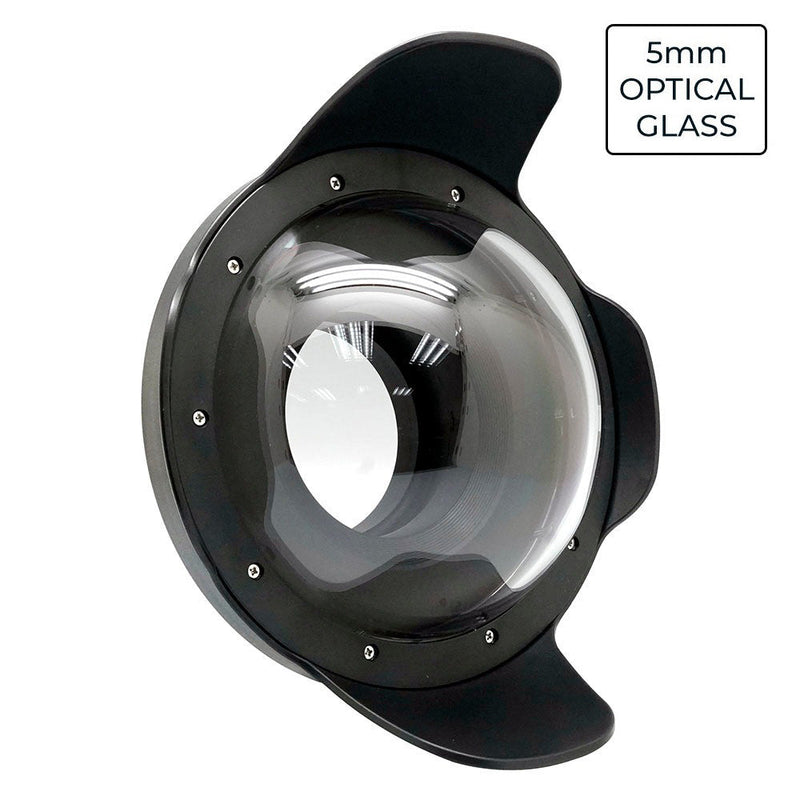 40M/130FT waterproof 8" Optical Glass Dome Port V.9 for SeaFrogs UW Housings / Sony FE16-35 F2.8 GM II zoom gear kit.