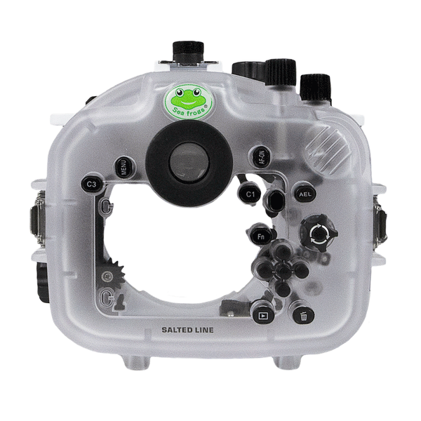 Sony A1 Salted Line series 40m/130ft waterproof camera housing with 6" Dome port V.1. White