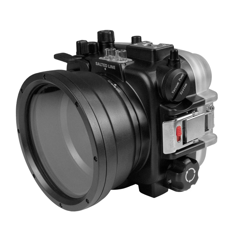 Caisson sous-marin pour Sony RX1xx avec port Dry Dome 8 pouces - noir