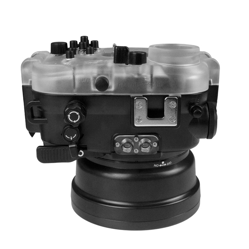Salted Line Wasserdichtes UW-Gehäuse für die Sony RX1xx-Kameraserie mit Aluminium-Pistolengriff – schwarz