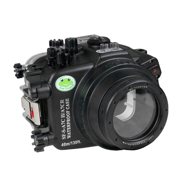 Sea Frogs Sony A7C II/A7CR 40M/130FT Waterproof housing (with Standard port ) FE28-60mm Zoom gear included.