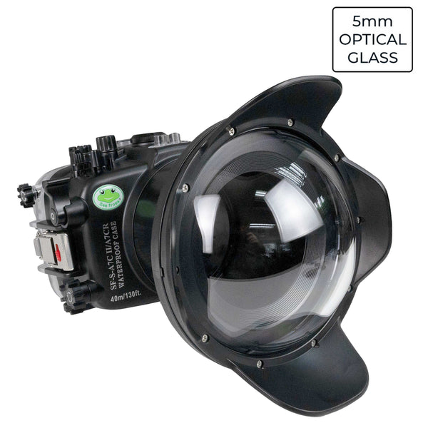 Sea Frogs Sony A7C II/A7CR SeaFrogs 40M/130FT UW housing with 6" optical Glass Dome port V.7