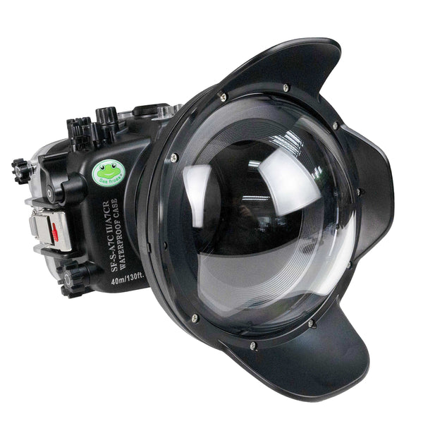 Sea Frogs Sony A7C II/A7CR  40M/130FT Waterproof housing with 6" Dome port V.7 (FE28-60mm Zoom gear included).