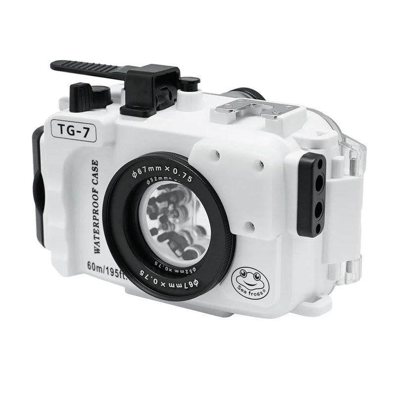 Olympus TG-7 60m/195ft SeaFrogs Underwater Camera Housing (White)