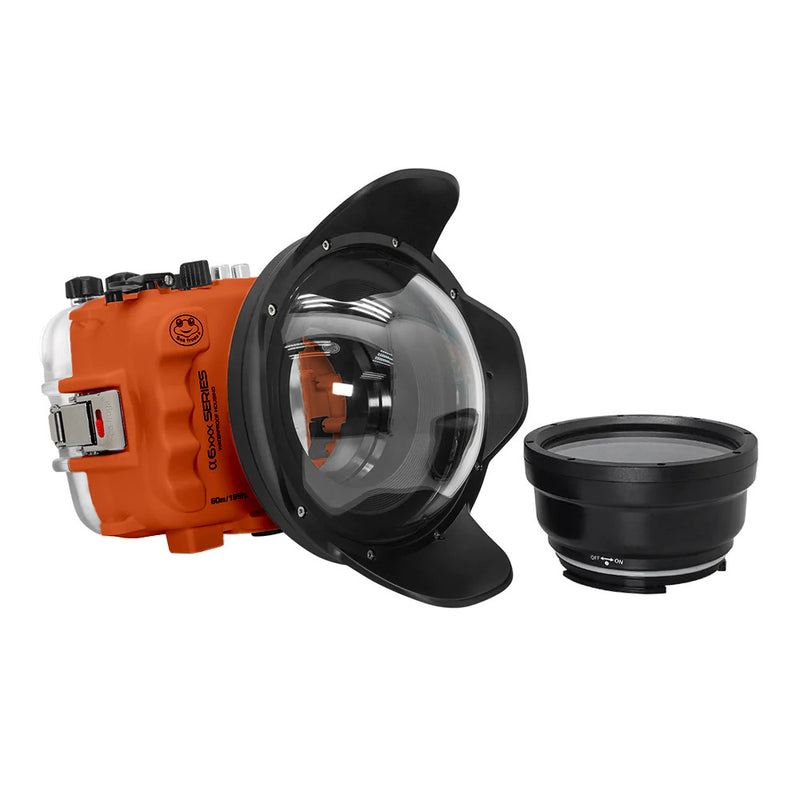 Salted Line UW housing for Sony A6xxx series with 6" Dry dome port (Orange) / GEN 3