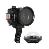 Salted Line Waterproof UW housing for Sony RX1xx series with Aluminium Pistol Grip & 4" Dry Dome Port - black