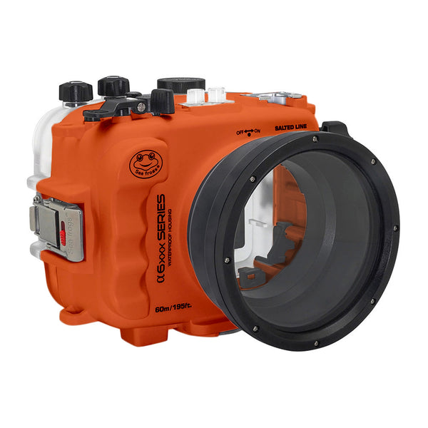 Salted Line waterproof UW housing for Sony A6xxx series (Orange) / GEN 3