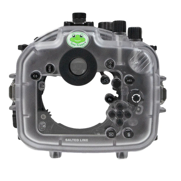 Boîtier de caméra sous-marine Sony A7 IV 40M/130FT avec port standard. Noir