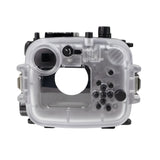 Salted Line 60M/195FT Waterproof housing for Sony RX1xx series with Pistol grip & 6" Dry Dome Port - black