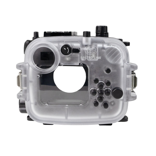 Custodia UW impermeabile Salted Line per fotocamera Sony serie RX1xx con impugnatura a pistola in alluminio - nera