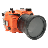 [a6700-fp90l4] Salted Line Sea Frogs Underwater Camera Housing for Sony A6700 with 4'' Glass Flat Port