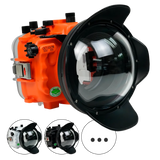 [a7iii-a7riii-v7-dp90a6] Sea Frogs Salted Line Underwater Camera Housing for Sony A7III/A7RIII with V7 Dome Port