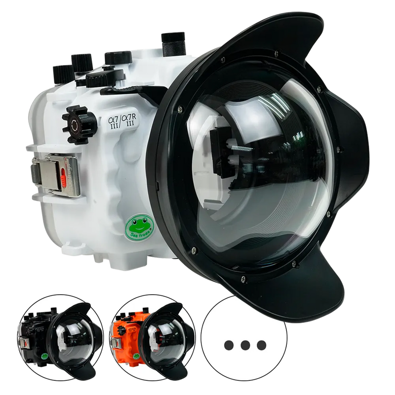 [a7iii-a7riii-v7-dp90a6] Sea Frogs Salted Line Underwater Camera Housing for Sony A7III/A7RIII with V7 Dome Port
