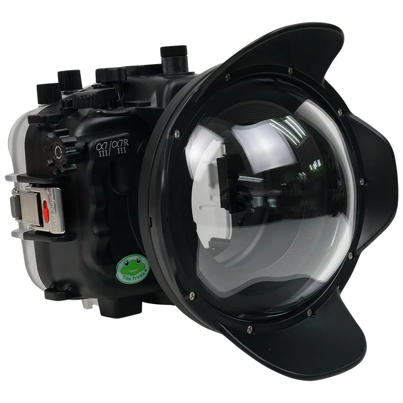 [a7iii-a7riii-v7-dp90a6] Sea Frogs Salted Line Underwater Camera Housing for Sony A7III/A7RIII with V7 Dome Port